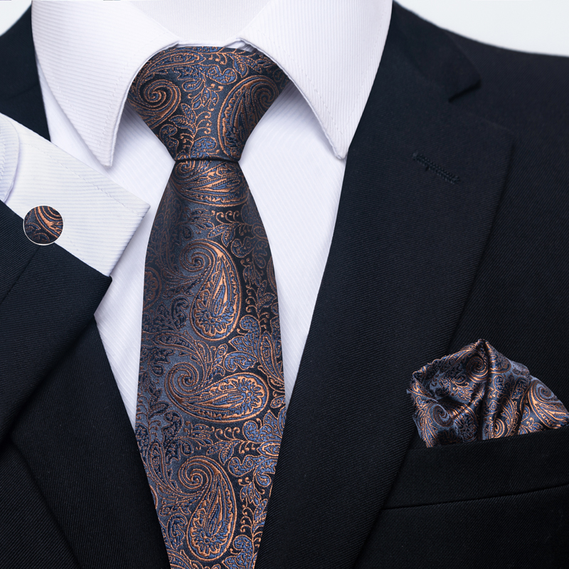 Men'S Accessories Gift Set Branded - Brand Fashion 8 cm Tie Pocket