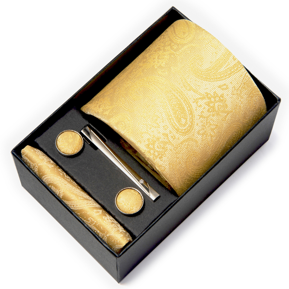 Brand Silk Tie Men Wedding Gif - Men'S Accessories Gift Set Branded avaliação e preço