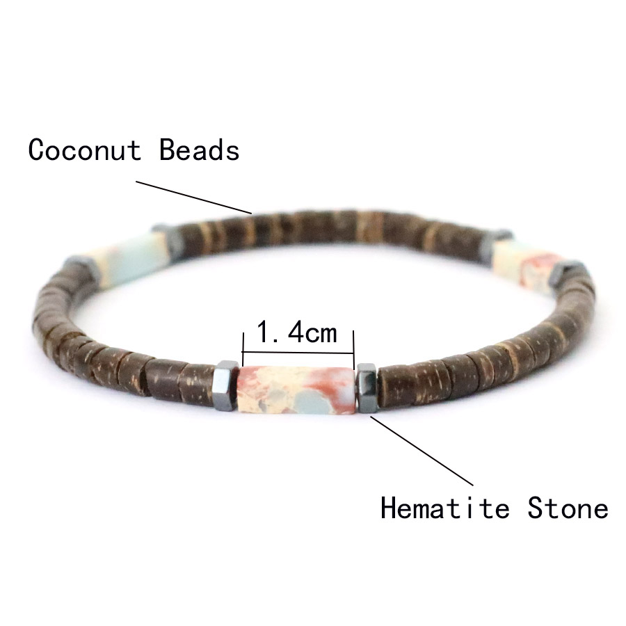 Men Retro 5mm Natural Coconut  - Men Accessories Amazon avaliação e preço