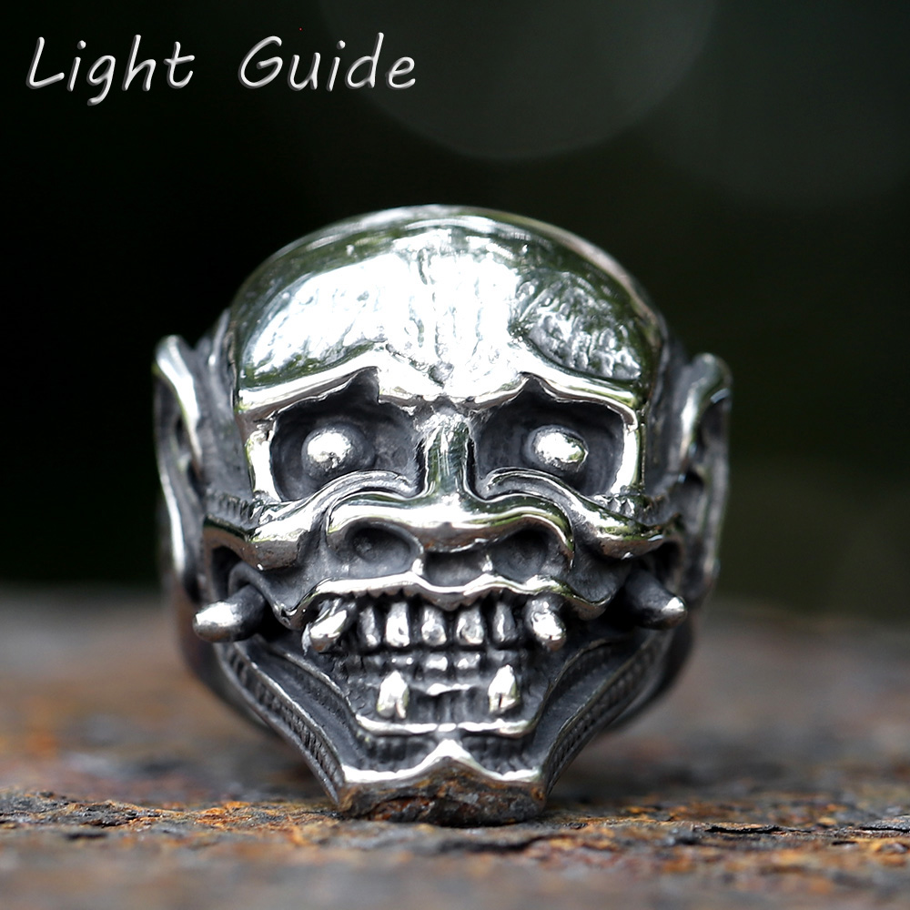 023 New Punk Skull Hannya Mask - Men Accessories Guide avaliação e preço