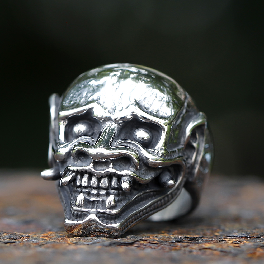 023 New Punk Skull Hannya Mask - Men Accessories Guide avaliação e preço