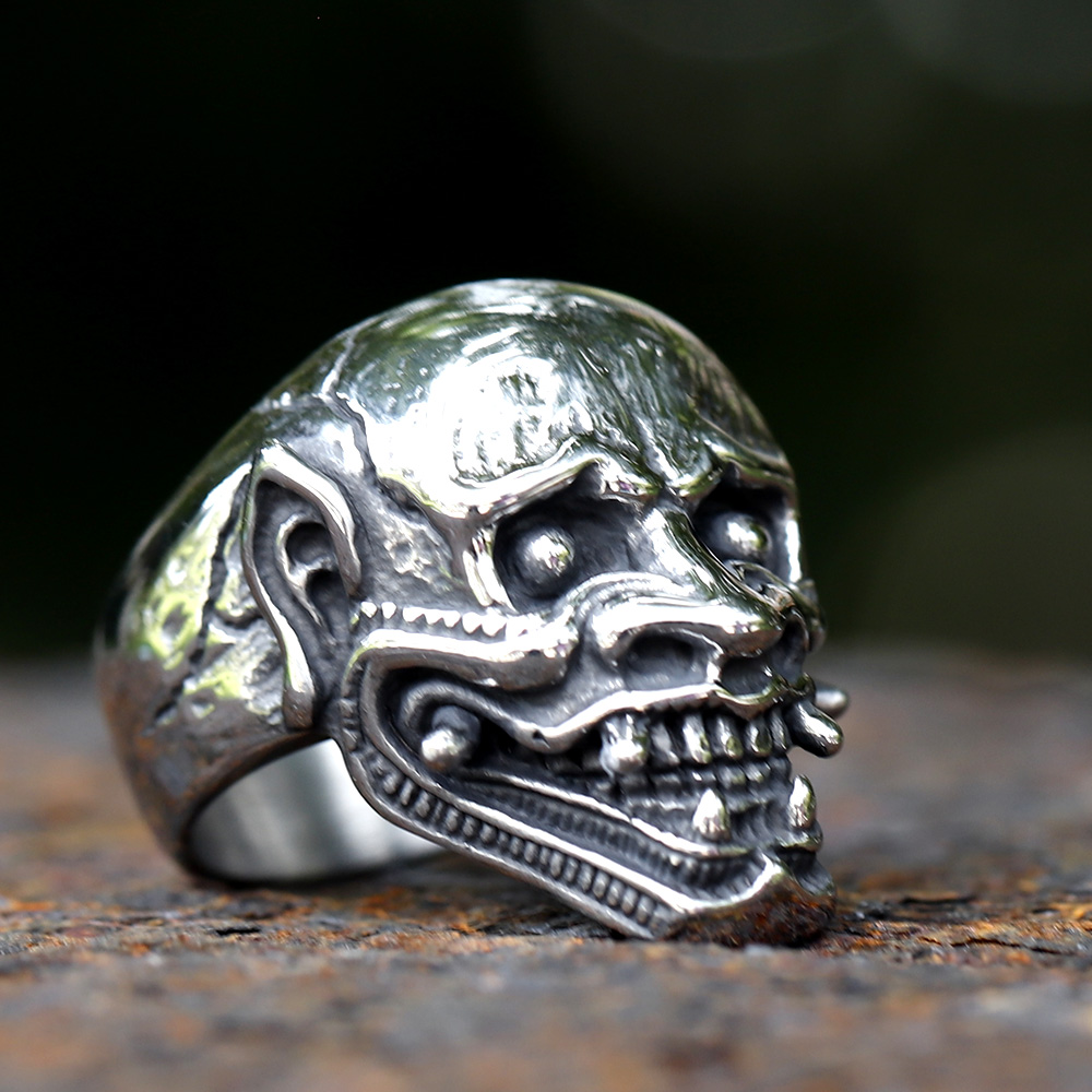 023 New Punk Skull Hannya Mask - Men Accessories Guide avaliação e preço