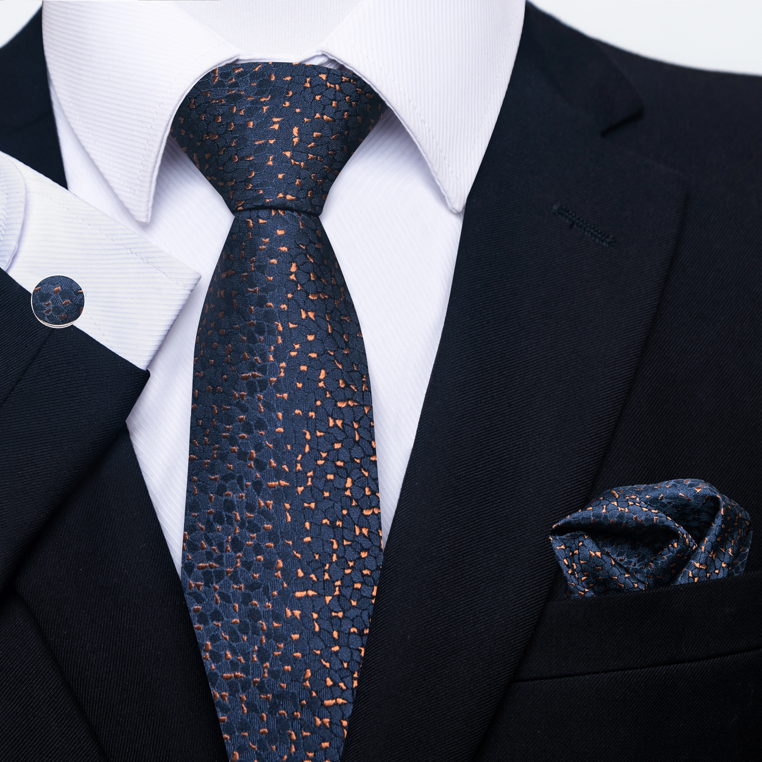 Brand 100% Silk Tie Pocket Squ - Men'S Accessories Gift Set Branded avaliação e preço